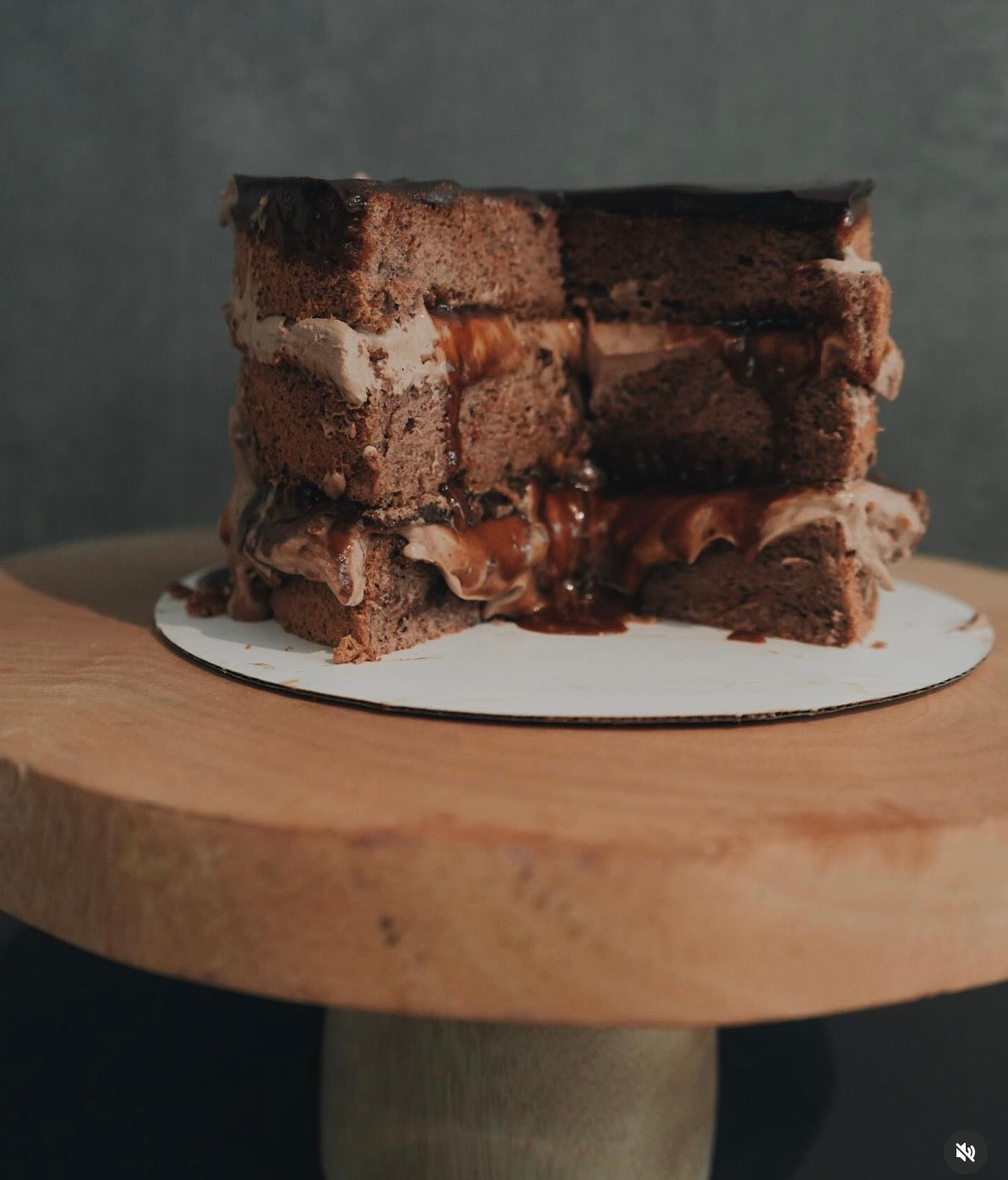 Triple chocolate and caramel